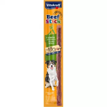 Snack per cani Vitakraft Beef Stick Vegetables 12 g — snack da masticare singolo, gusto manzo, bustina da 12 g