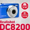 Agfa Photo DC8200 blu + custodia + scheda SD 16 GB