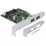Scheda PCI Express x4 Delock con 2 porte USB 3.1 Gen 2 Type-A esterne (90298)