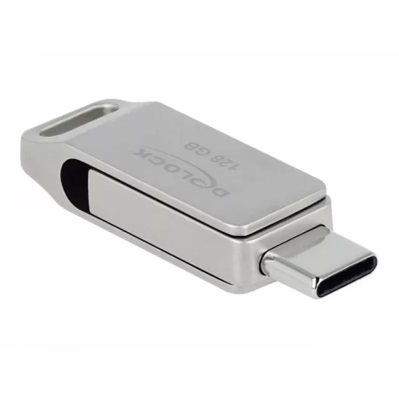 Chiavetta USB DeLOCK 128 GB USB-C Type-A modello a snodo