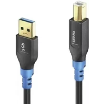 Cavo USB PureLink FI-U200-020 2 m USB A USB B nero blu