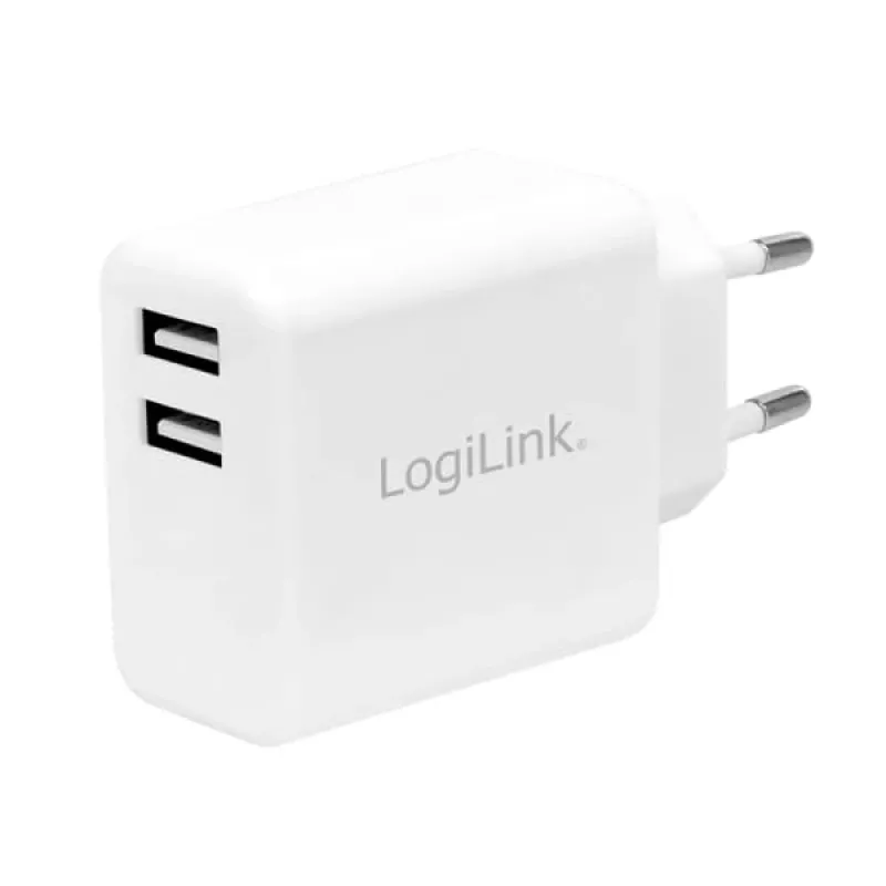 LogiLink alimentatore - 12 Watt - 2,4 A - 2 porte di uscita (USB)