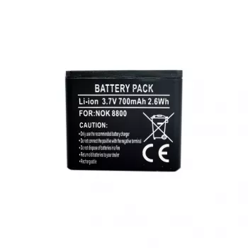 Batteria ricaricabile di ricambio digital per Nokia BP-6X (8800, 8801) 3,7V 1000mAh