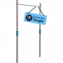 Sbarra orizzontale Vario, attrezzo fitness blu