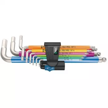 Set di chiavi a brugola metriche HEX-PLUS, 9 pezzi