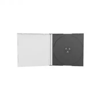 MEDIARANGE custodia CD Jewelcase vassoio singolo - contenitore per custodia CD - capacità: 1 CD/DVD - nero (confezione da 100)