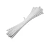 Set organizzatore di cavi QOLTEC 52236 — 100 pezzi, bianco