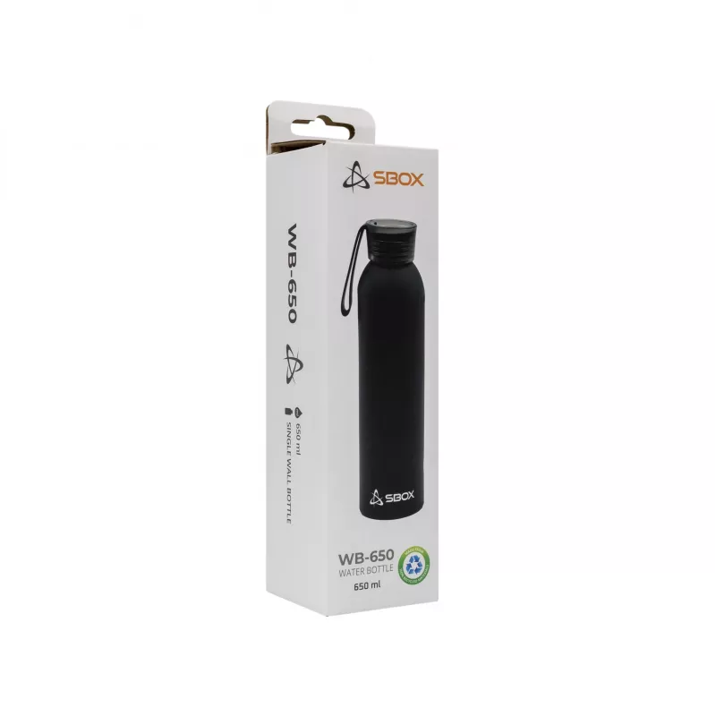 Borraccia sportiva SBOX WB-650 650 ml, nero
