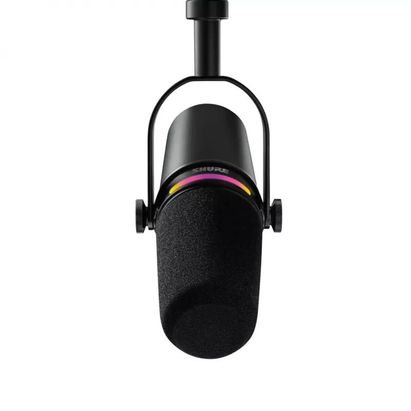 Shure MV7+-K-BNDL - microfono per parlato/canto con connessione XLR/USB-C, nero + stativo da tavolo GATOR