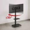 Supporto TV ergo office ER-304 B, portata max. 50 kg, VESA 600x400