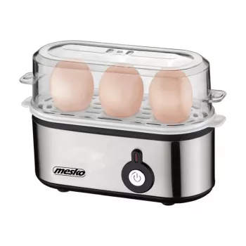 Cuociuova Mesko MS 4485 per 3 uova 210 W nero, argento, trasparente