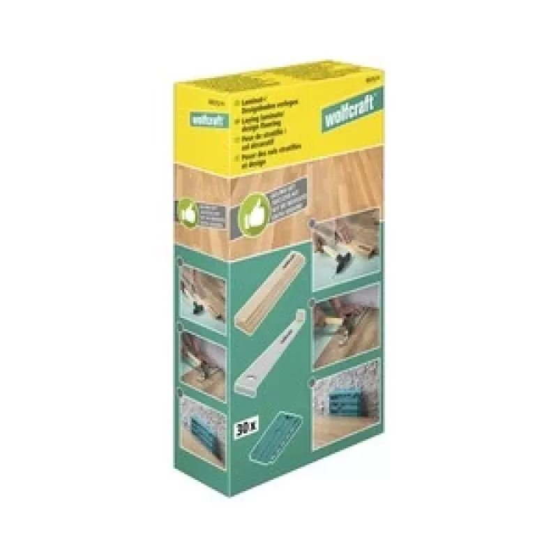 Wolfcraft 6975000 set di attrezzi per posatori per la posa di pannelli in laminato