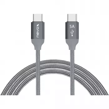 Cavo USB Nevox 1654 USB 2.0 2 m USB C grigio argento