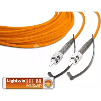 Lightwin patch cord in fibra ottica simplex di alta qualità, MM OM2, ST - ST patch cord in fibra ottica (LSP-50 ST-ST 10.0)