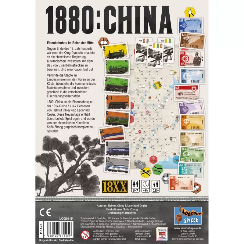1880: China, gioco da tavolo