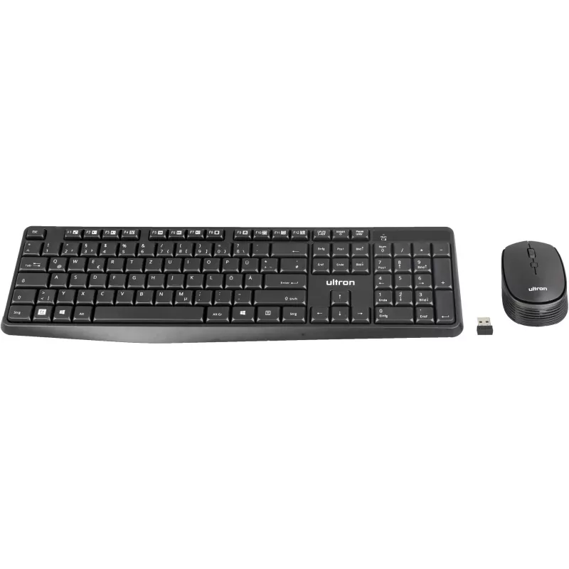 Set tastiera e mouse Ultron UMC300 – RF wireless tedesco nero (364180)