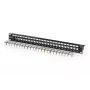 Patch panel modulare, 24 porte, equipaggiato con 24x DN-93615 (nero, 1 U, rack mount, schermato)