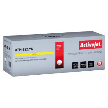 Toner Activejet ATM-321YN (sostituto per Konica Minolta TN321Y; Supreme; 25.000 pagine; giallo)