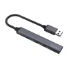 Savio AK-70 hub USB-A, 4 in 1: 3 x USB-A 2.0 + 1 x USB-A 3.1 Gen 1, 5 Gbps