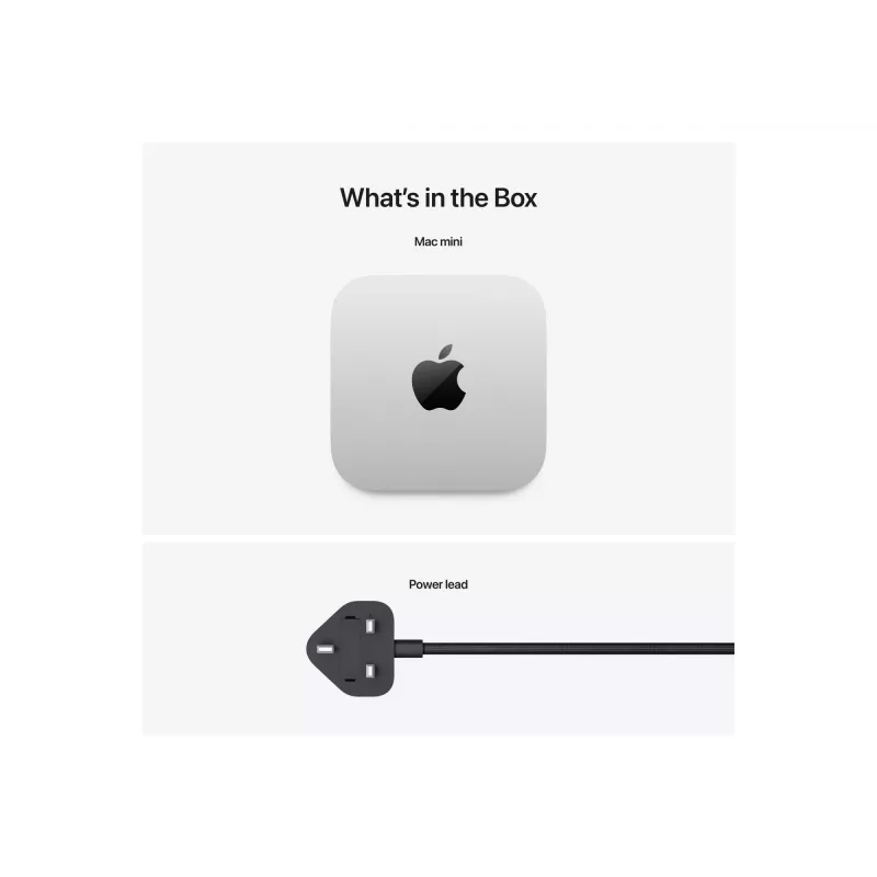 Apple Mac mini Apple M M4 16 GB 256 GB SSD macOS Sequoia Mini PC argento