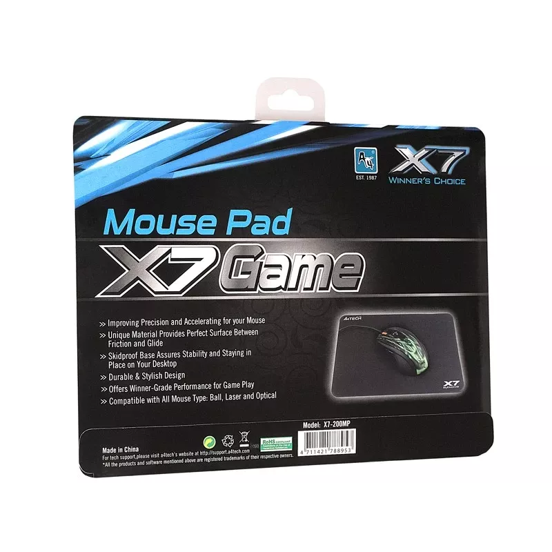 Tappetino mouse A4Tech X7-200MP nero