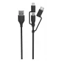 Cavo Ansmann USB a 3in1 120cm nero Micro-USB B