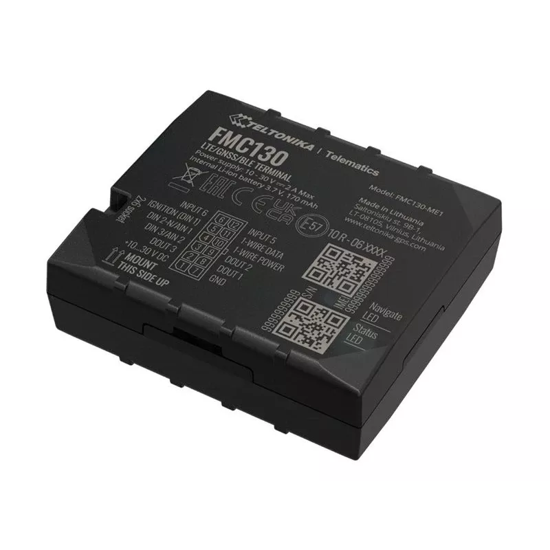 GPS tracker Teltonika FMC130 Auto Nero Wi-Fi 2,4GHz 802.11b/g/n