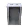 Armadio a parete Extralink case rack 18U 600x600 grigio serratura a chiave