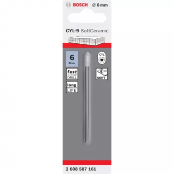 Punta per piastrelle Bosch CYL-9 Ceramic 6 mm 80 mm