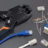 Connettore RJ45 modulare QOLTEC 54554 CAT5e FTP, 100 pz., argento, plastica, 11×22×18 mm
