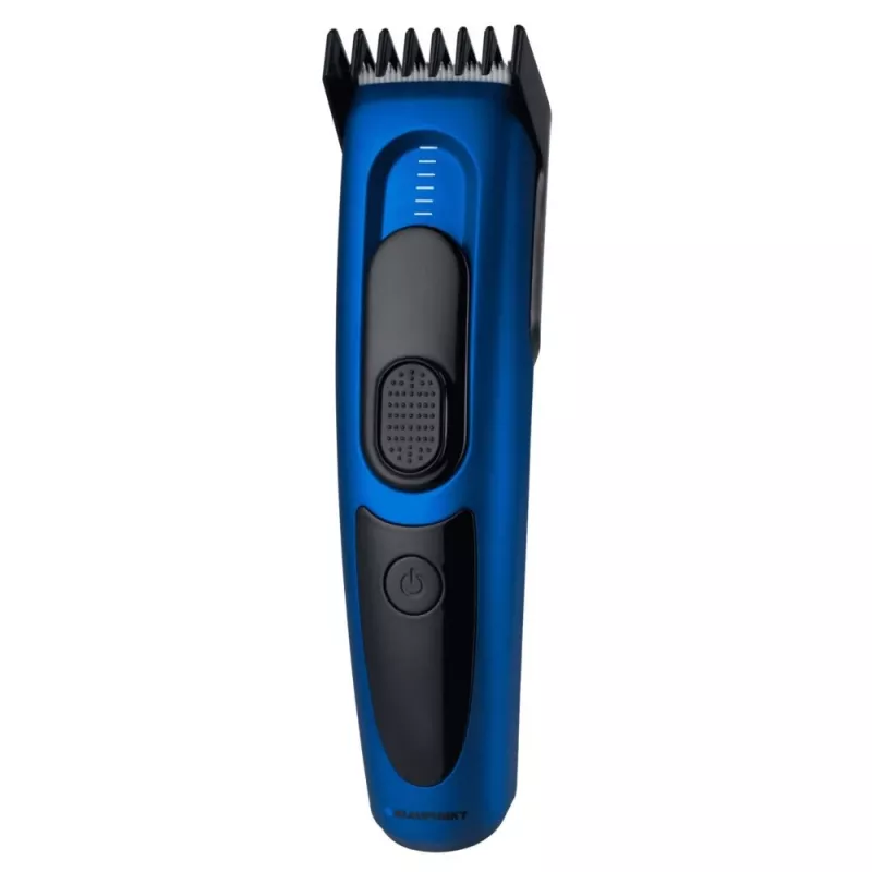Rifinitore per capelli BLAUPUNKT HCC401 — regolabile 3–24 mm, ricaricabile, nero/blu