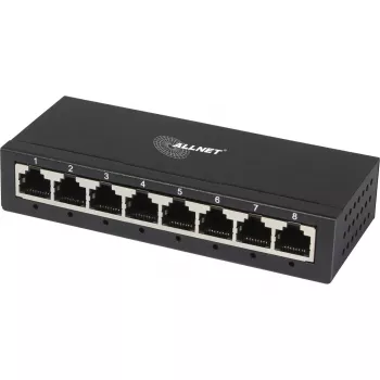 ALLNET switch unmanaged Layer2 8 porte • 8x 1GbE • senza ventola • ALL-SG8008 (ALL-SG8008)