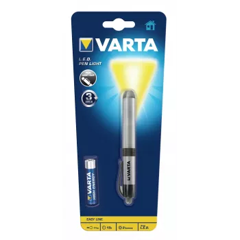 Varta -LEDPL - luce lampeggiante a pinza - argento - alluminio - LED - 1 lampada - 3 lm