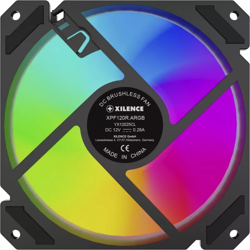 Ventola per case PC XILENCE XPF120R.ARGB, 120 mm, illuminazione ARGB