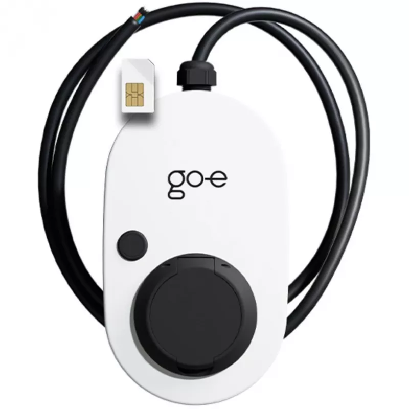 Charger Gemini 2.0, 11 kW (16A 3-fase), Wallbox bianco/nero, senza cavo, 4G/LTE