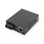 Digitus convertitore di media Gigabit PoE, RJ45 / SC, SM, PSE
