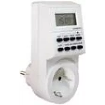Timer settimanale as-Schwabe 24032 digitale bianco 230V 16A