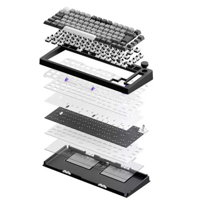 Akko Monsgeek M1 V5 ISO Barebone-Kit - bianco luce lunare