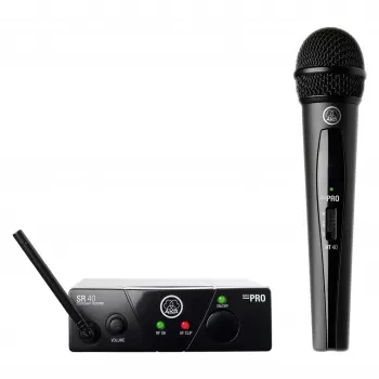 Set microfono wireless AKG WMS40 ISM 3 frequenza UHF, opzioni lavalier/portatile