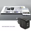 Qoltec 50188 caricabatterie per dispositivi mobili laptop, smartphone, smartwatch, tablet, telefono, universale nero AC, DC interno