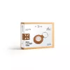 Custodia per AirTag FIXED FIXWAT-C2-BRW in vera pelle di vitello marrone — supporto protettivo in pelle per Apple AirTag