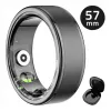 Anello smart Manta SR01BK-57 Black, frequenza cardiaca e ossigeno nel sangue, IP68