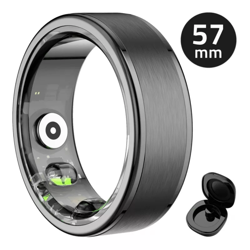 Anello smart Manta SR01BK-57 Black, frequenza cardiaca e ossigeno nel sangue, IP68