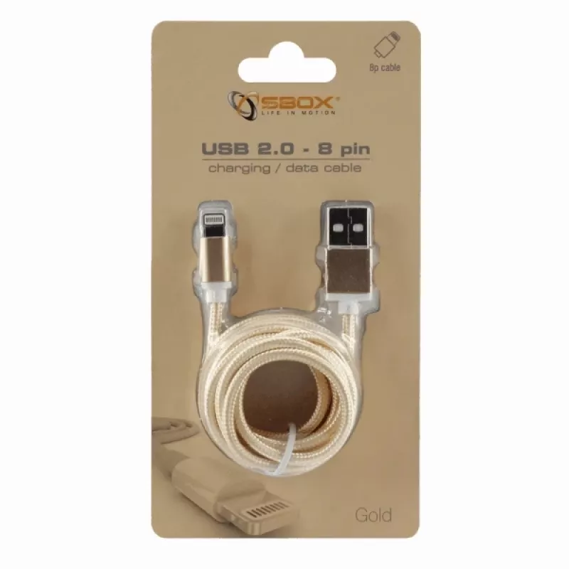 Sbox USB 2.0 8 Pin IPH7-G oro