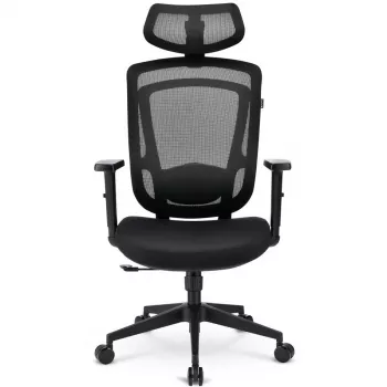 Sedia da ufficio Sharkoon OfficePal C10 – nero, design ergonomico, regolabile in altezza