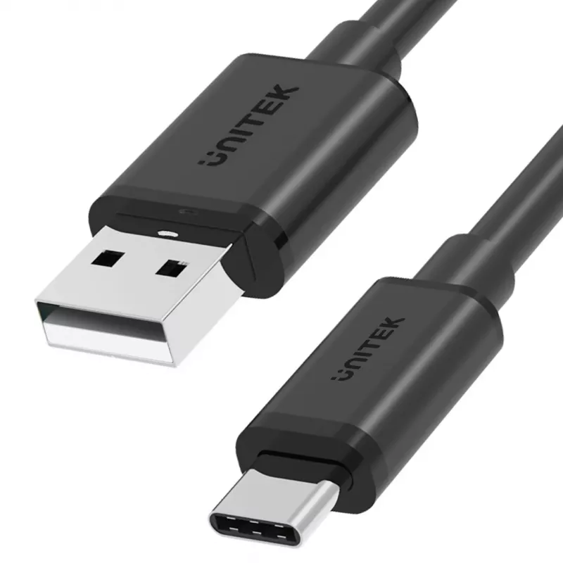UNITEK CAVO USB USB-A — USB-C 25CM, Y-C480BK