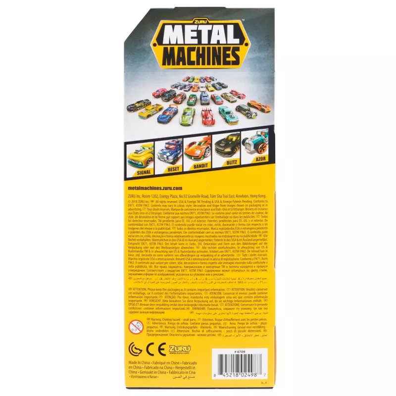 Zuru Metal Machines auto in metallo pressofuso (5 pz) 1:64, serie 2, assortite