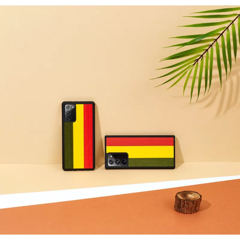 Custodia per smartphone Man and Wood Galaxy Note 20 reggae nero