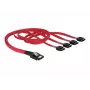 Delock - cavo SATA / SAS - 4 corsie - SATA (femmina) a 36 PIN 4iMini MultiLane (maschio) - 50 cm (83057)