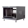 Organizer per cavi da rack TECHLY 367652 con fissaggio adesivo 3M, acciaio, 550×550×410 mm, nero